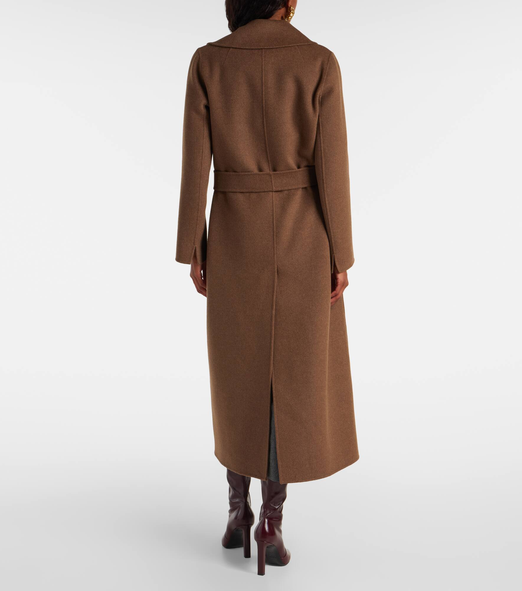 Poldo virgin wool wrap coat - 3