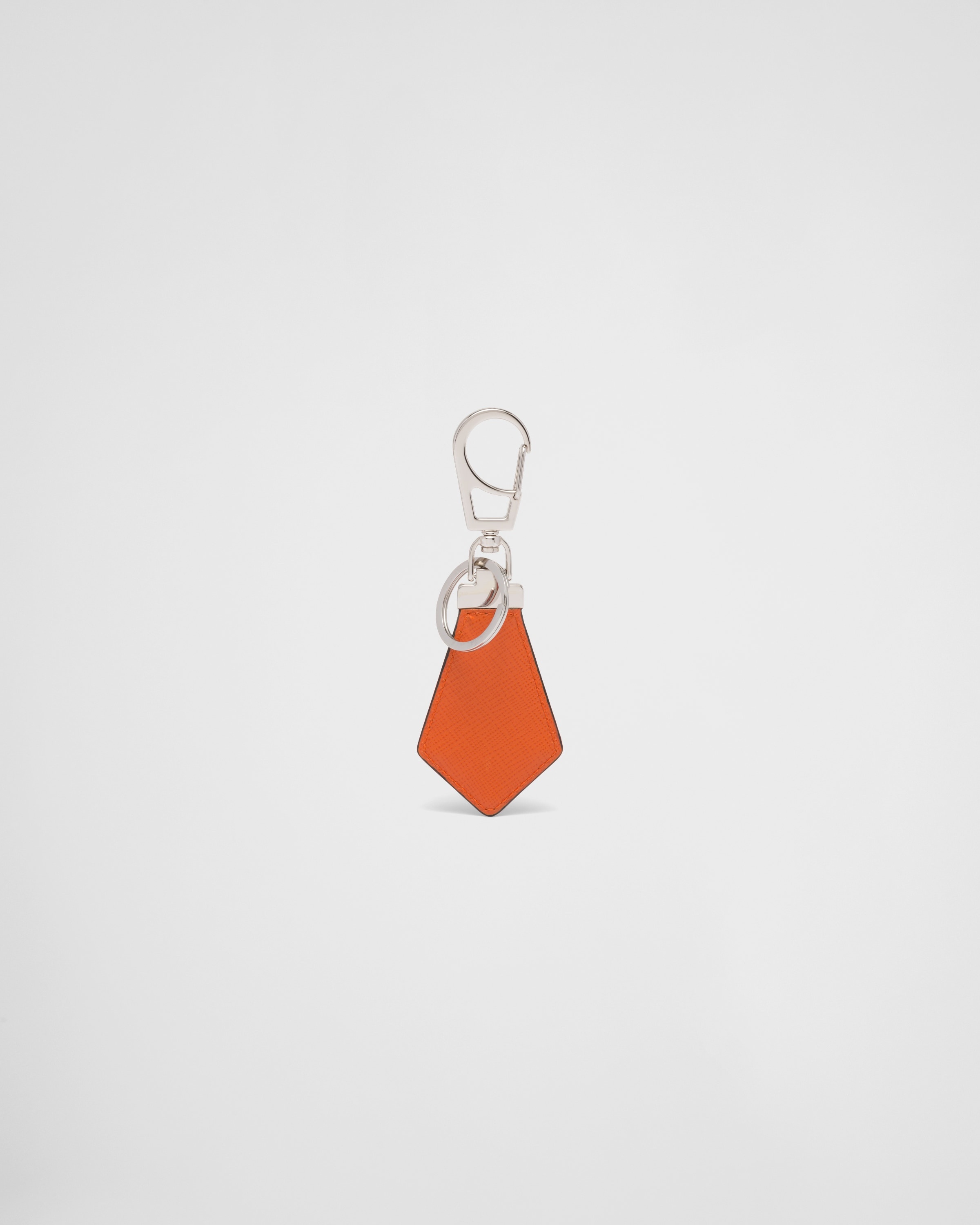 Saffiano leather keychain - 3