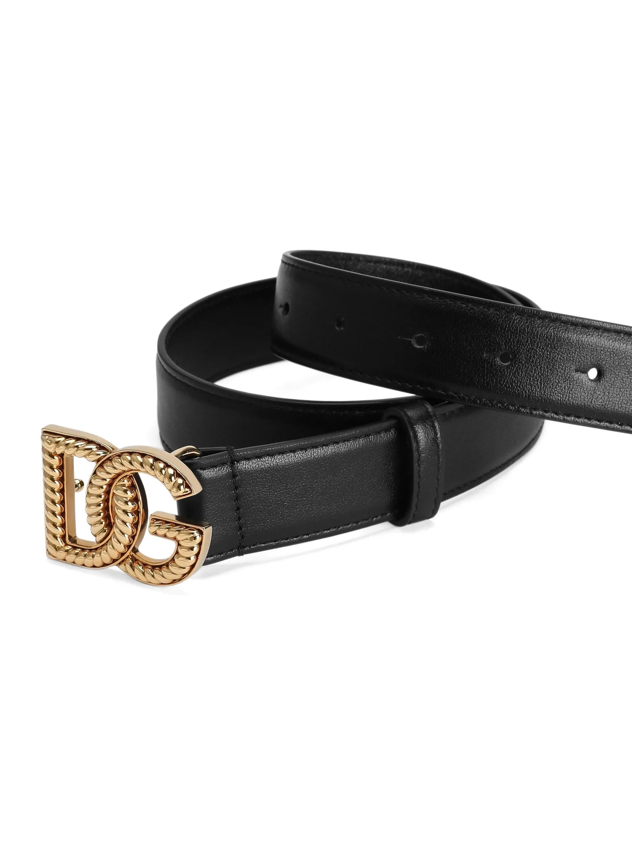 Dolce & Gabbana Logo-plaque Leather Belt - 3
