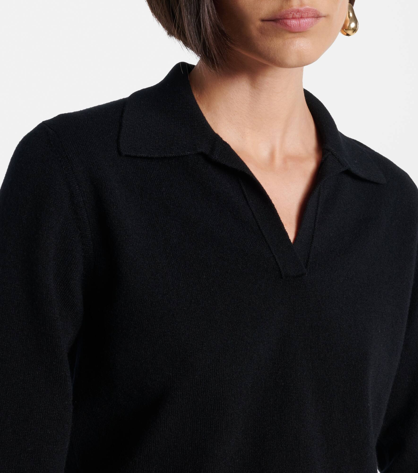 Cashmere polo sweater - 4