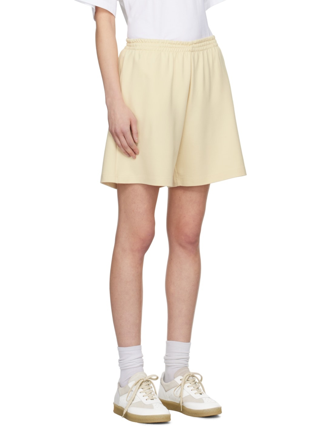 Yellow Embroidered Shorts - 2