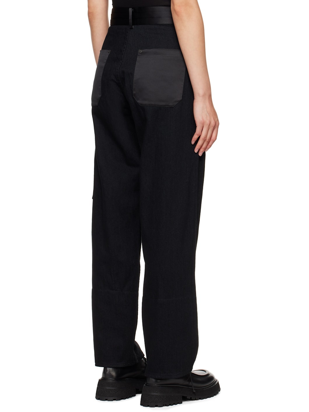 Black Painter Drill Jeans - 3