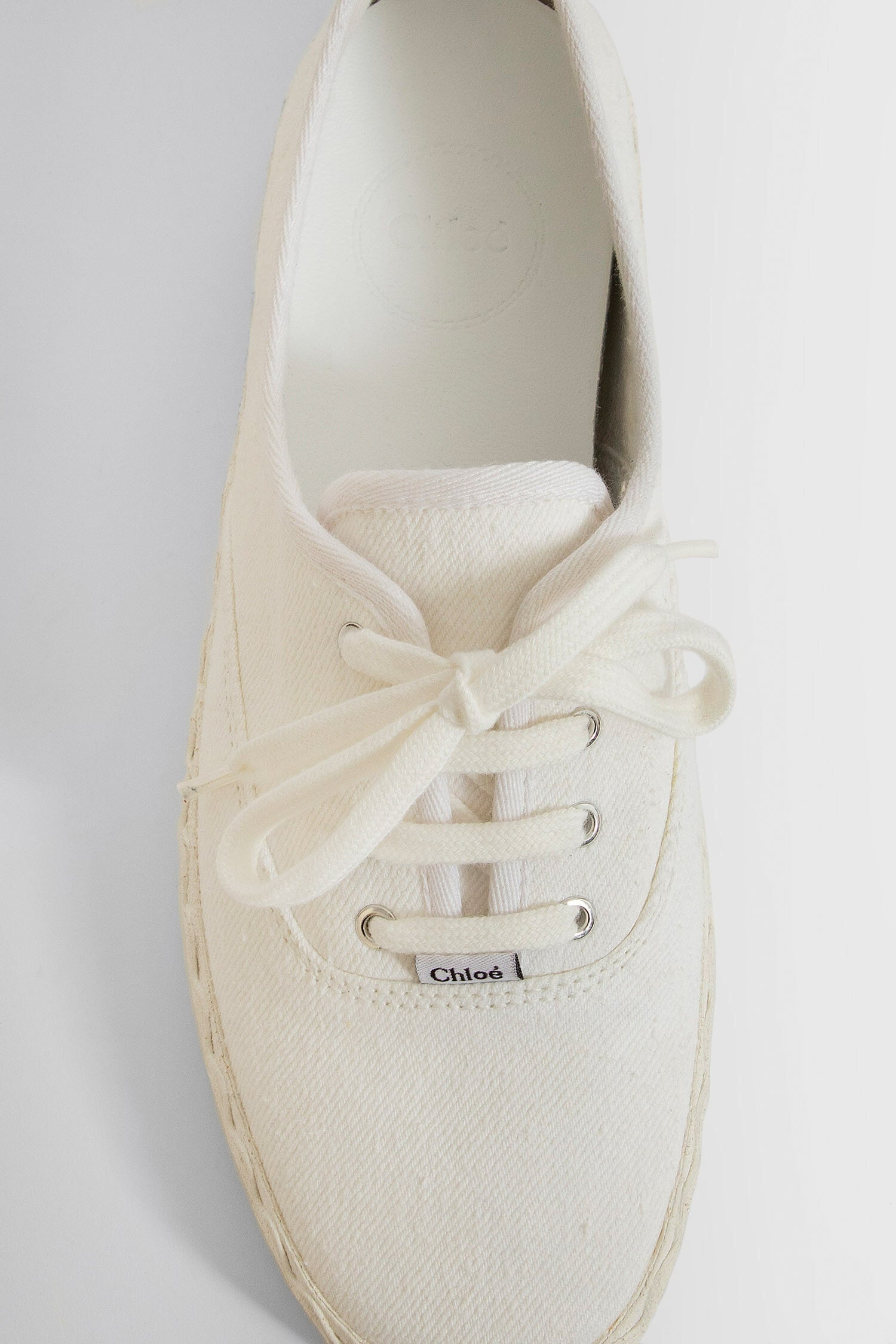 CHLOÉ WOMAN WHITE SNEAKERS - 5