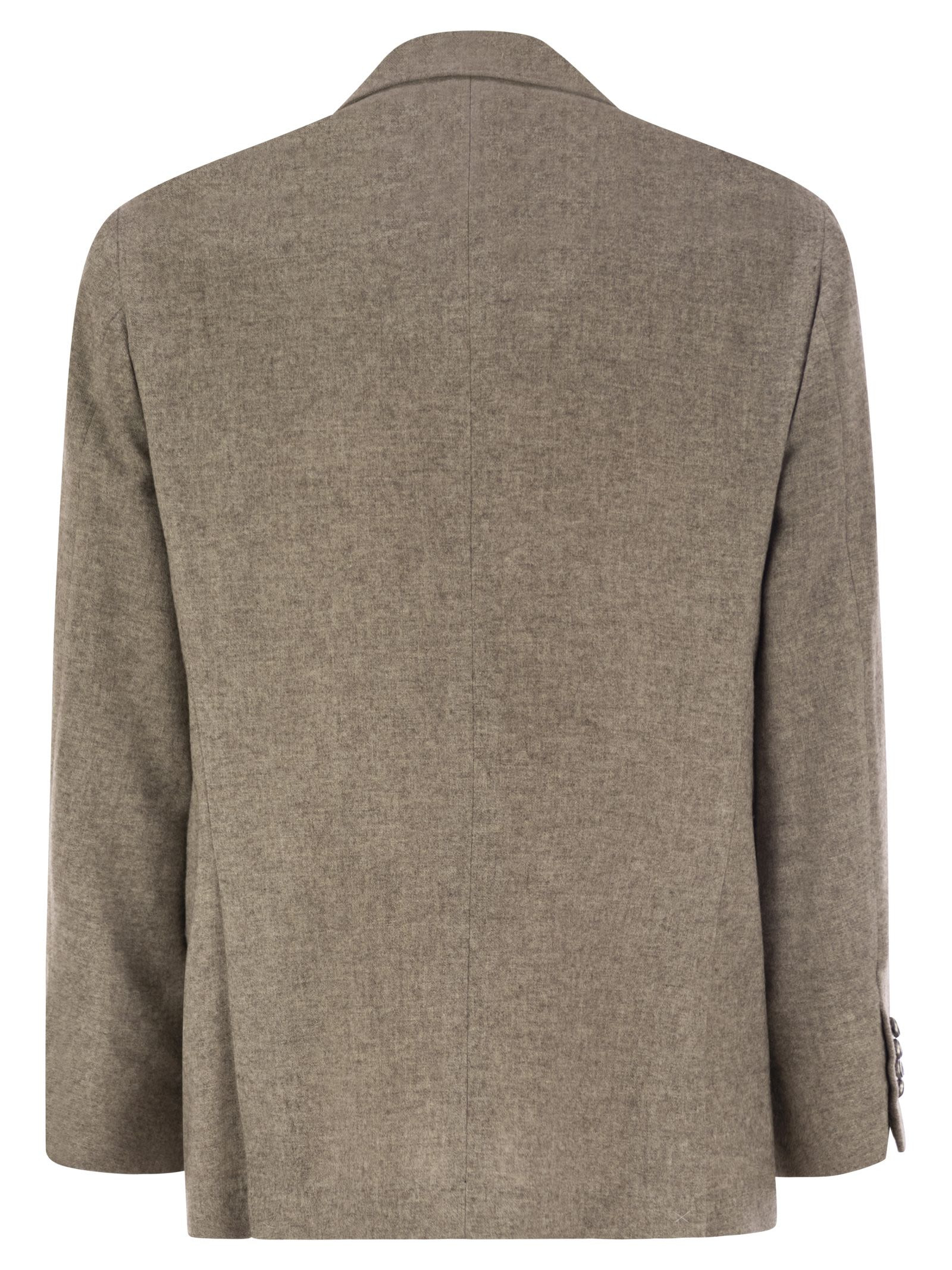 Brunello Cucinelli Men Deconstructed Jacket In Yack - 2