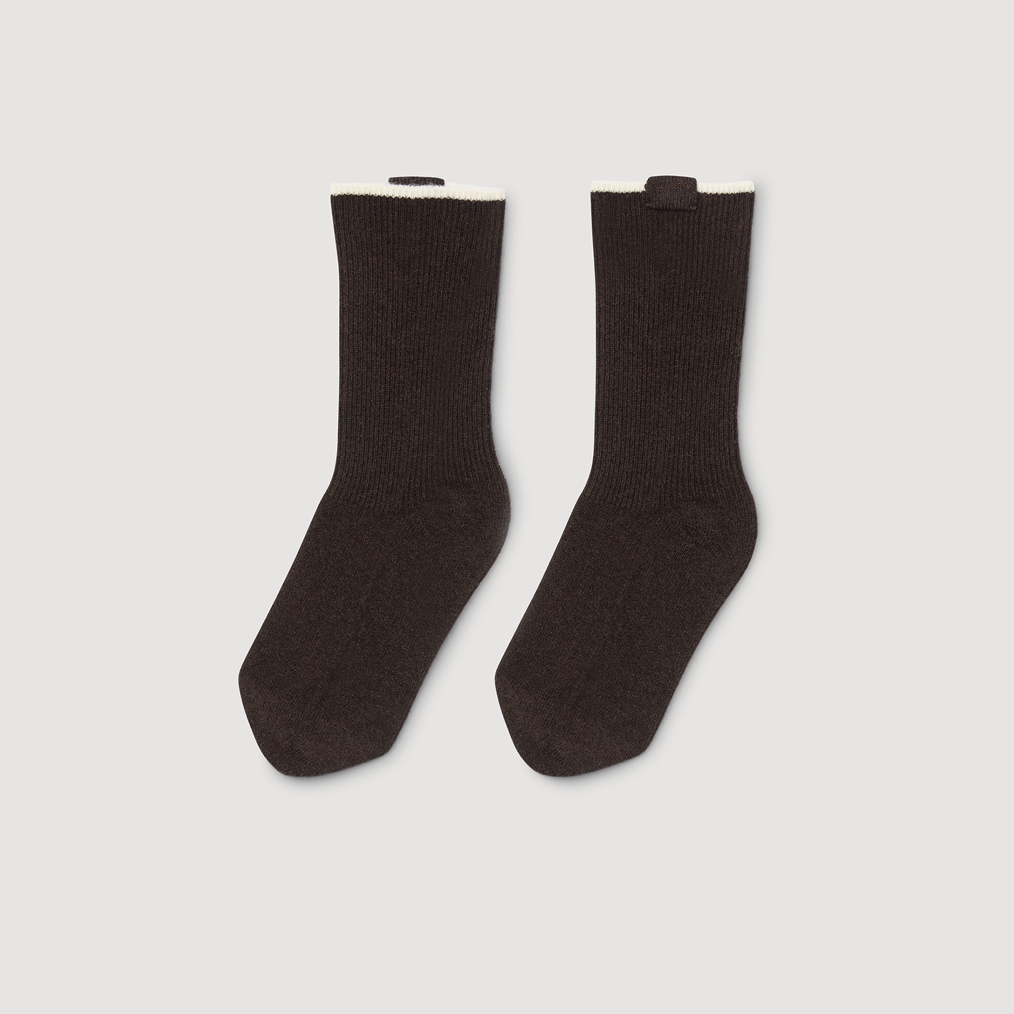 TWO-TONE KNEE-HIGH SOCKS - 1