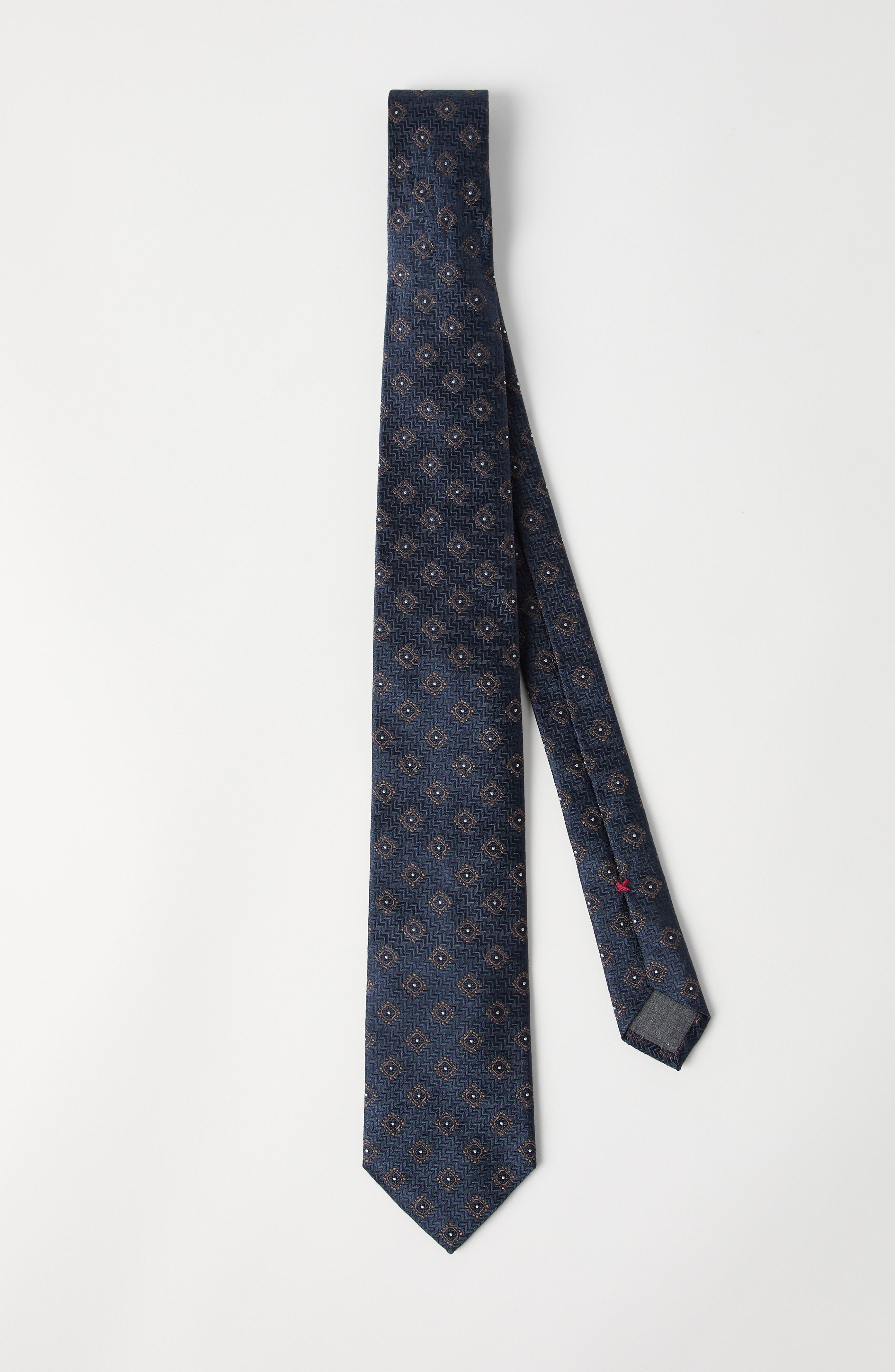 Brunello Cucinelli Herringbone necktie in Navy Blue at Nordstrom - 2