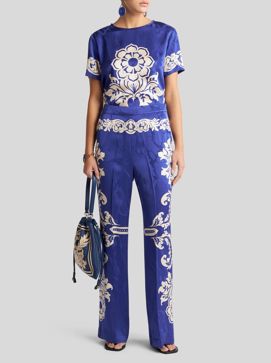 TOP WITH STENCIL FLORAL PRINT - 4