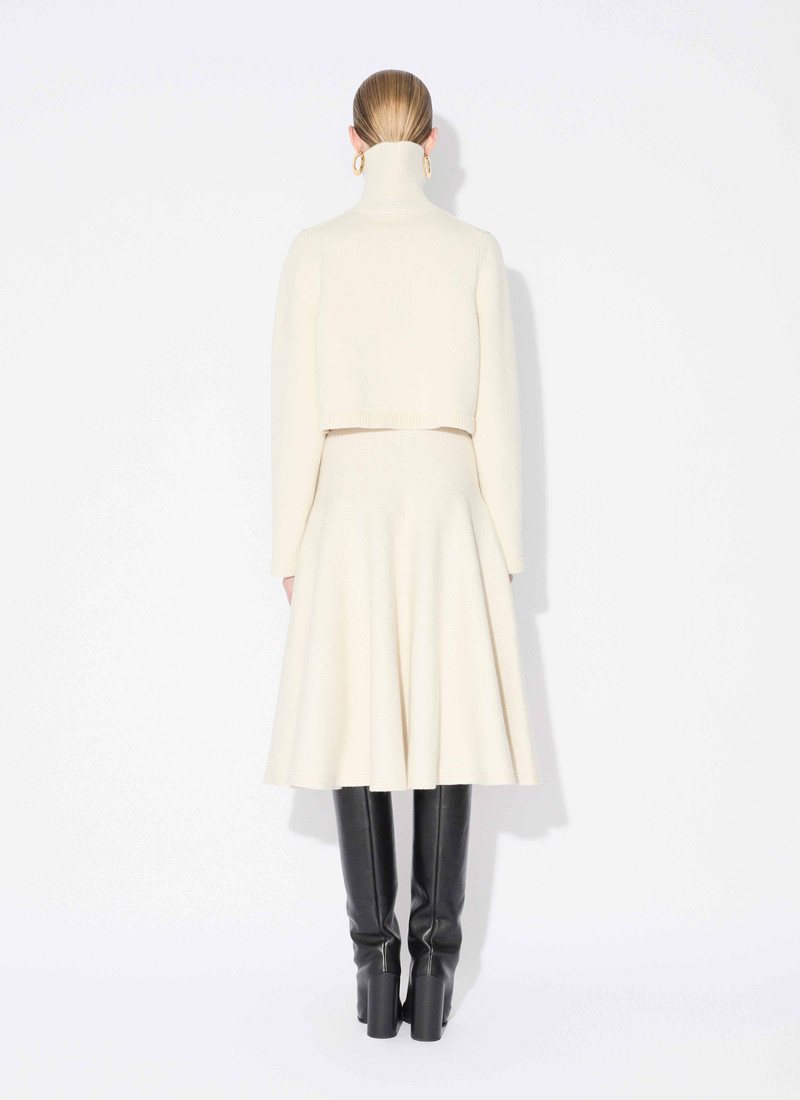 Alaïa CASHMERE KNIT CROPPED JUMPER outlook