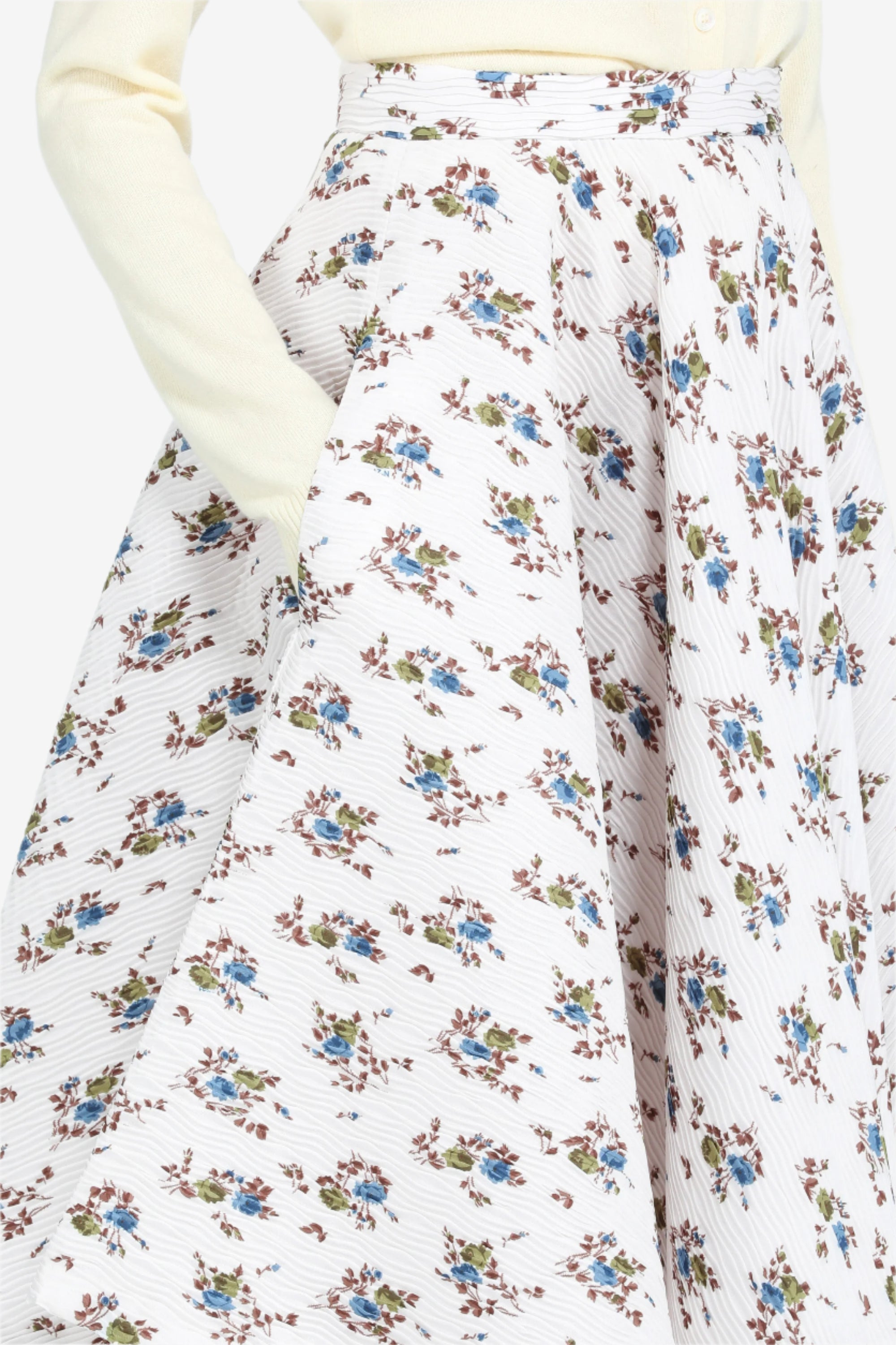 FULL SKIRT WITH FLORAL PRINT - 5