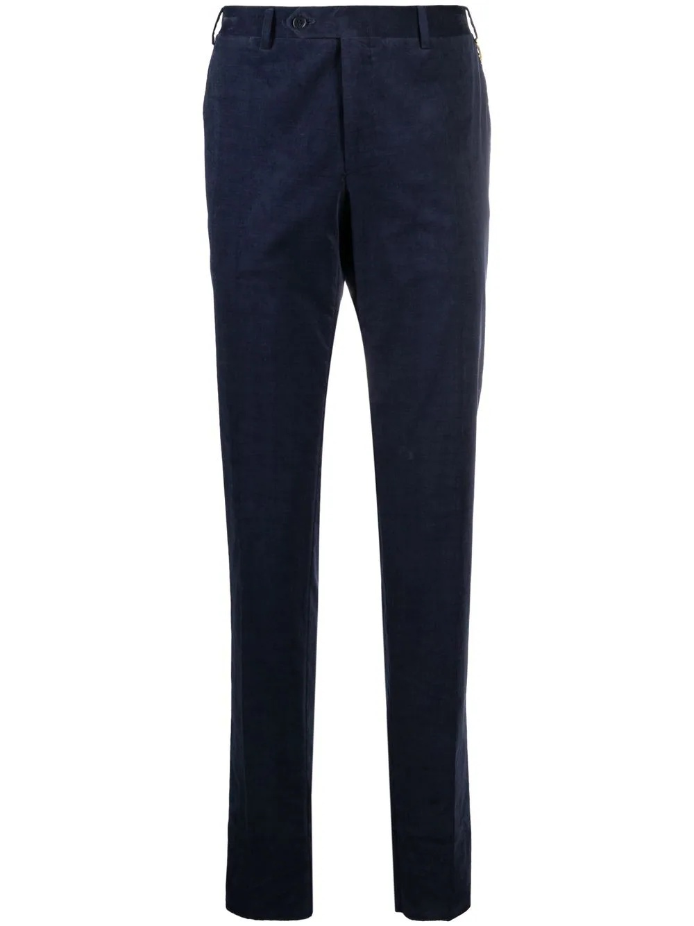 slim-cut corduroy trousers - 1