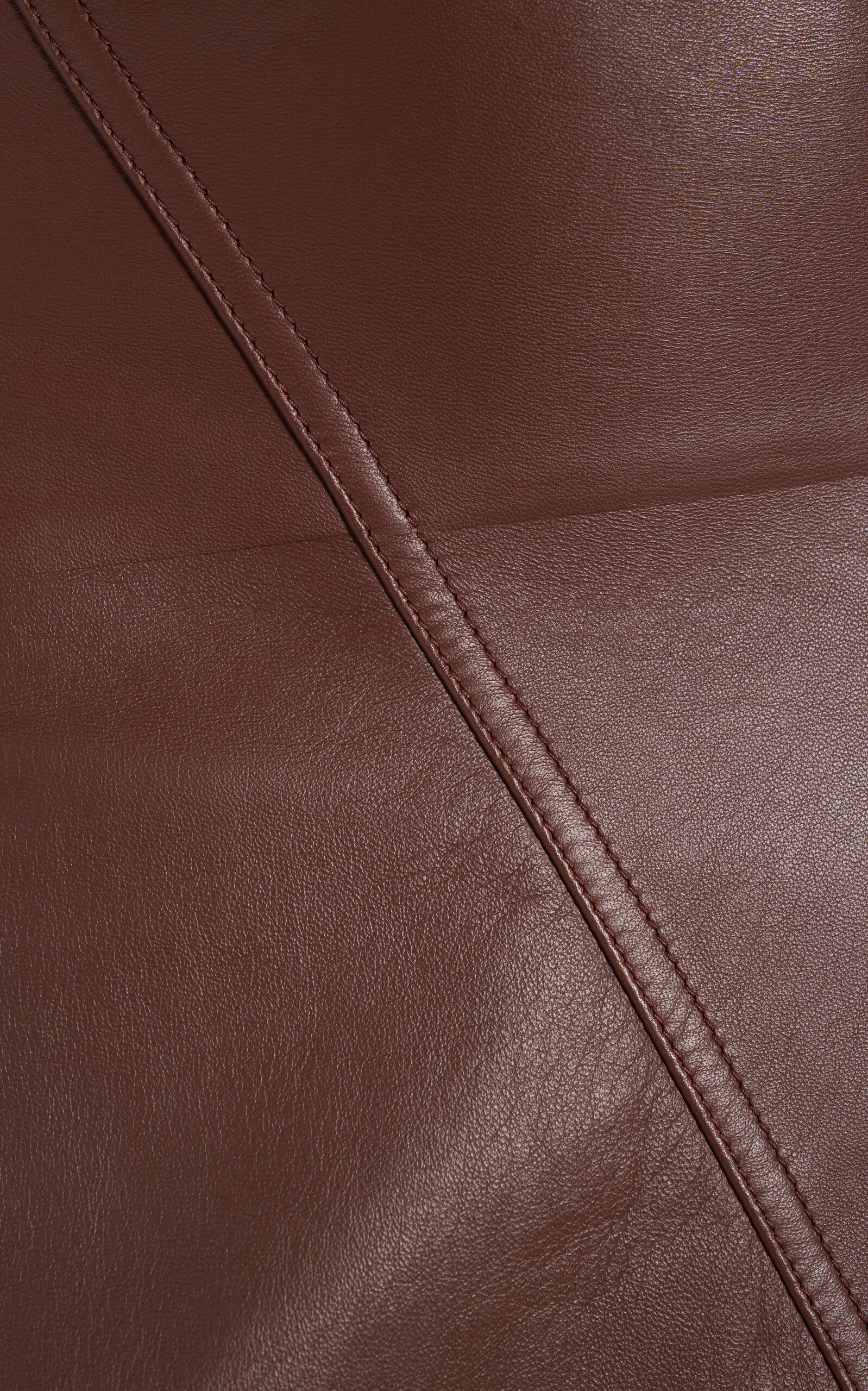 Asymmetric Leather Dress brown - 6