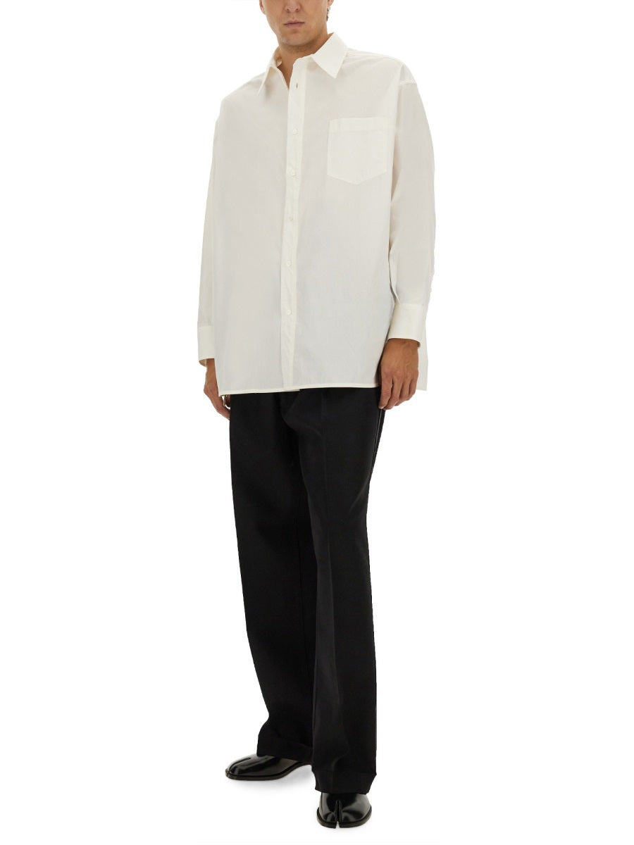 Maison Margiela Men Pants With Pleats And Belt - 2
