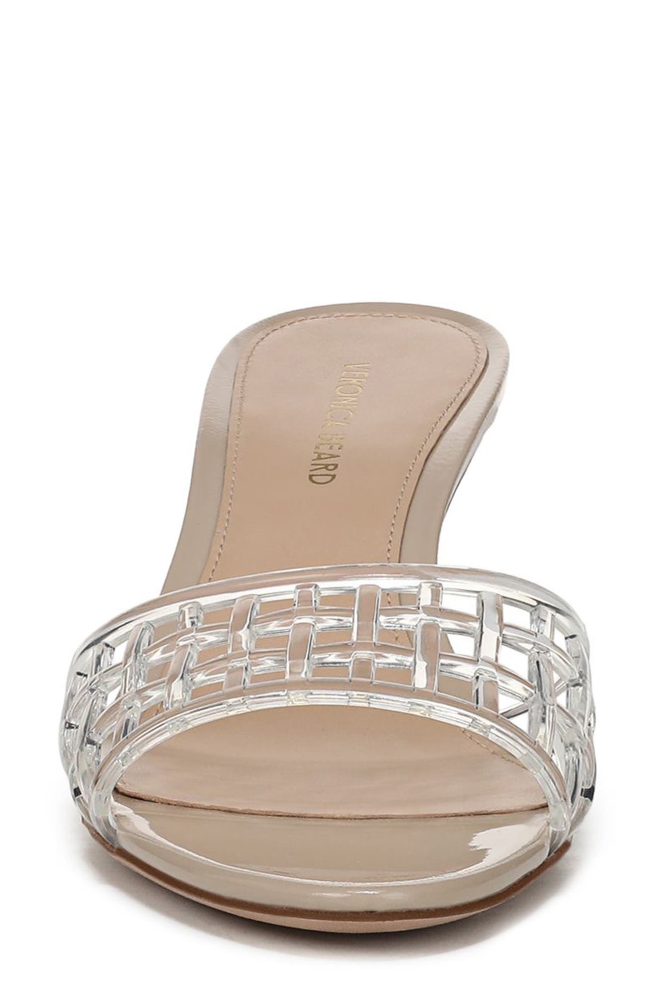 Veronica Beard Tia Jelly Slide Sandal in Clear/Sand at Nordstrom - 4