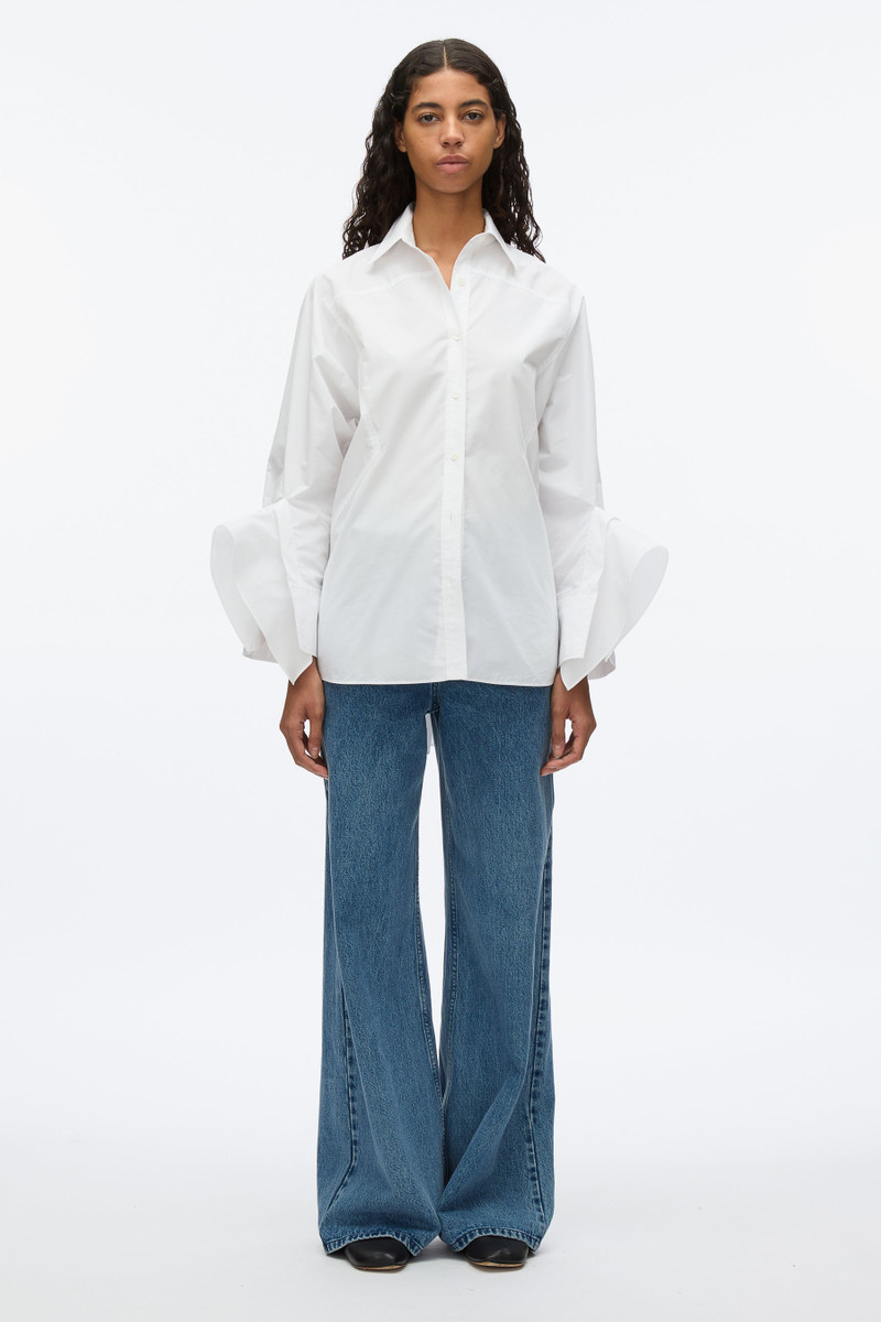 draped-cuff poplin 셔츠 1
