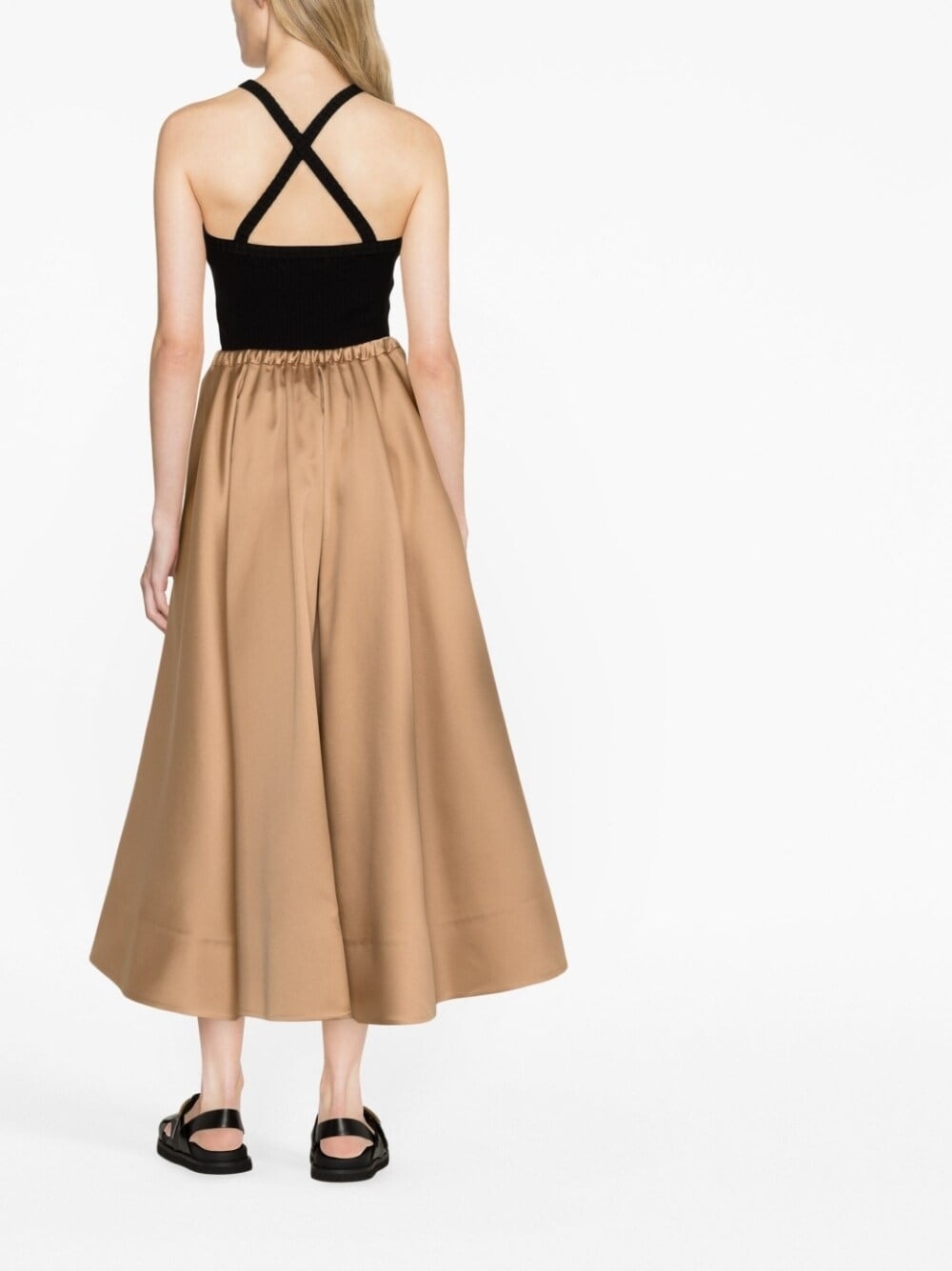 pleated mid-length skirt - 2