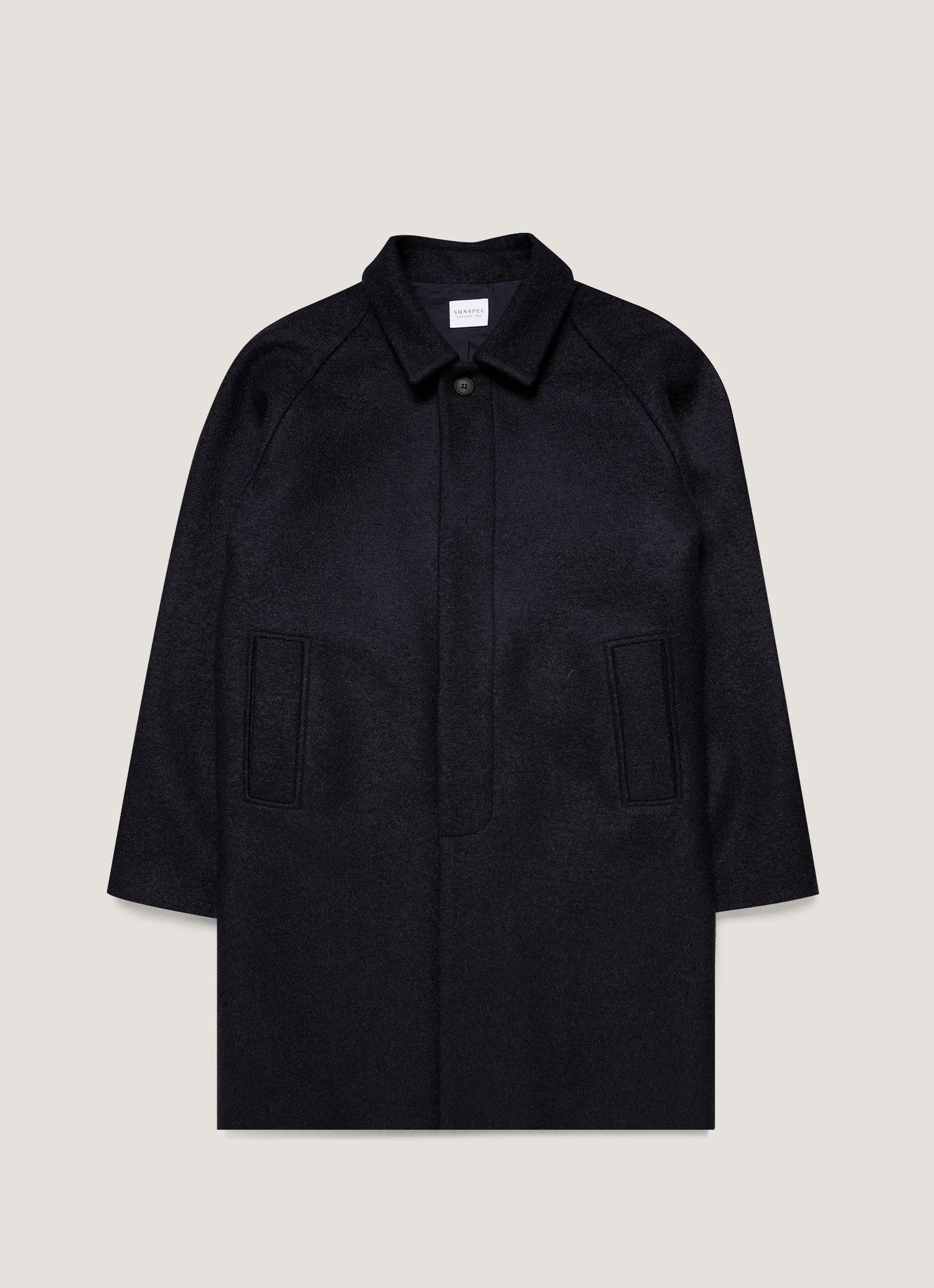 Boiled Wool Car Coat - 1