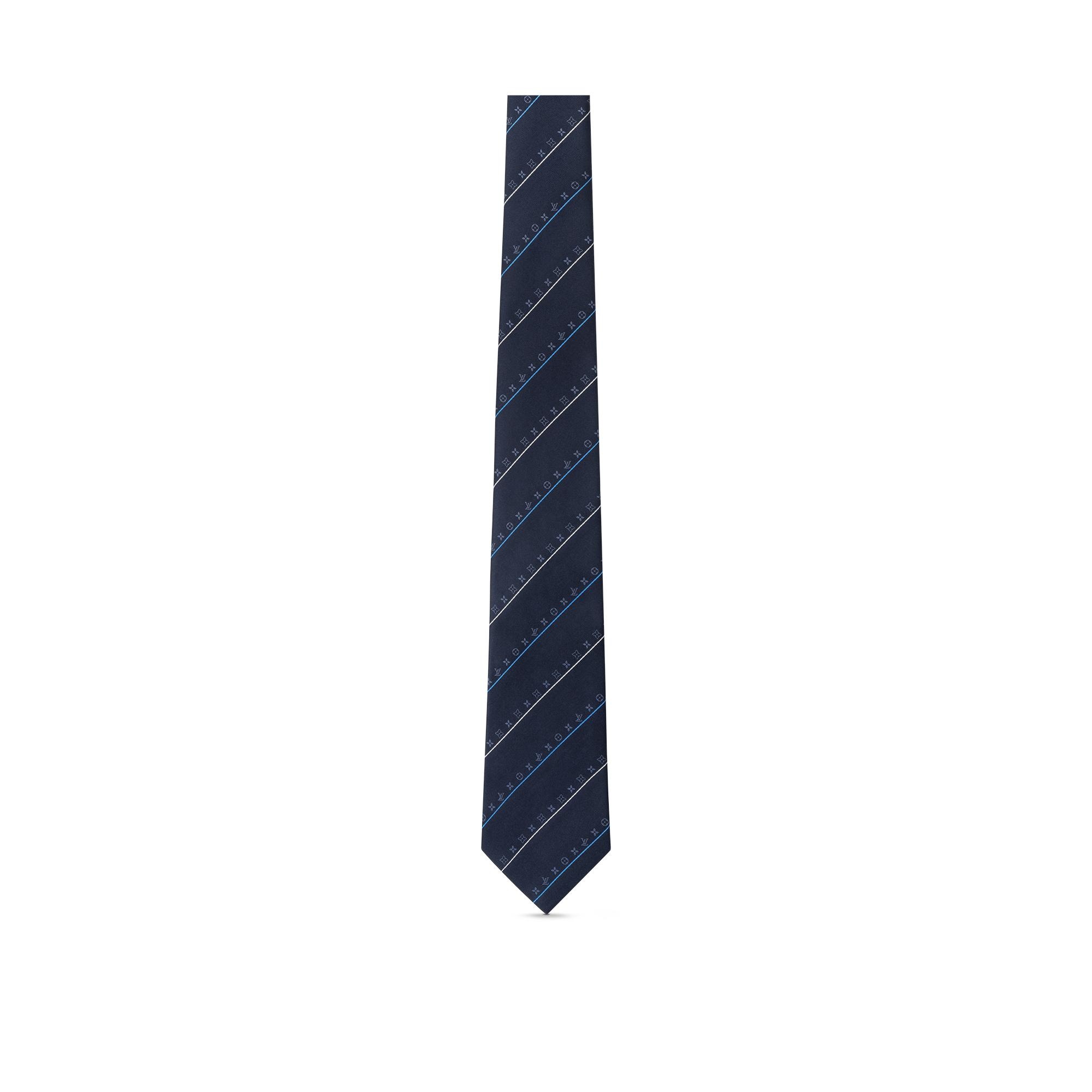 Monogram Thin Stripes Tie - 1