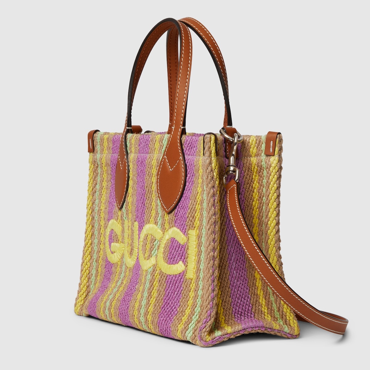Small tote bag with Gucci patch - 2