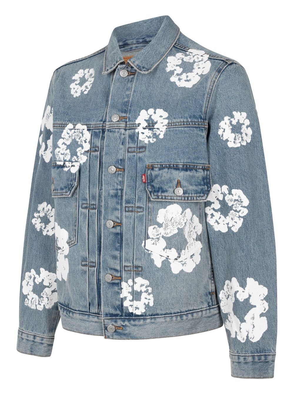 x Levi's wreath-print denim jacket - 2