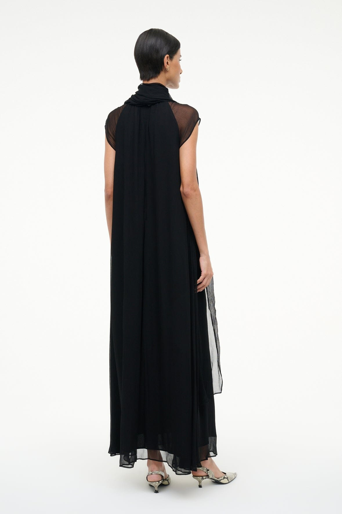 STAUD CAMILLA MAXI DRESS BLACK - 5