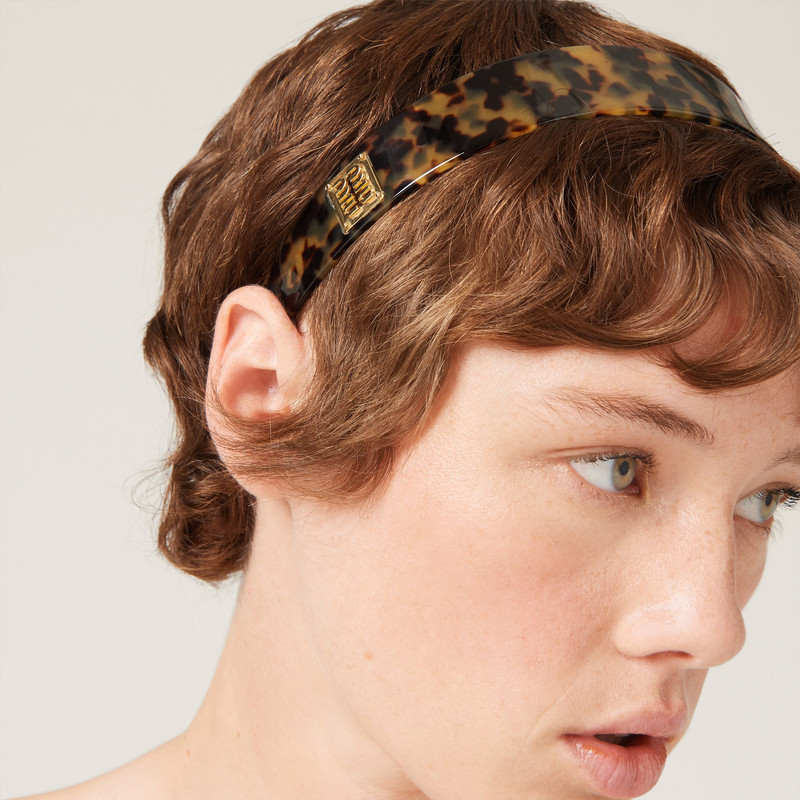 Miu Miu Plexiglas headband outlook