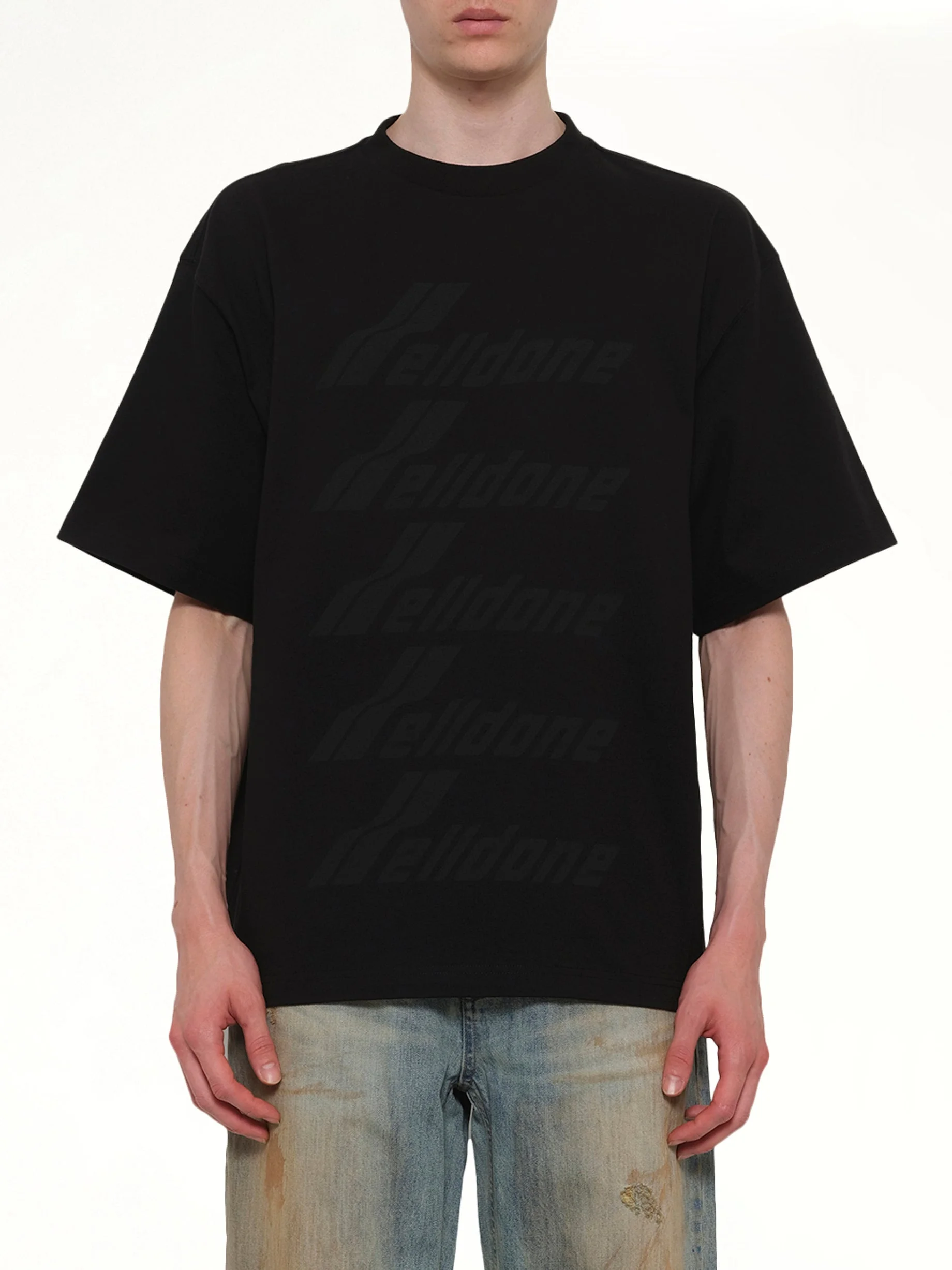Classic Front Logo T-Shirt in Black - 1