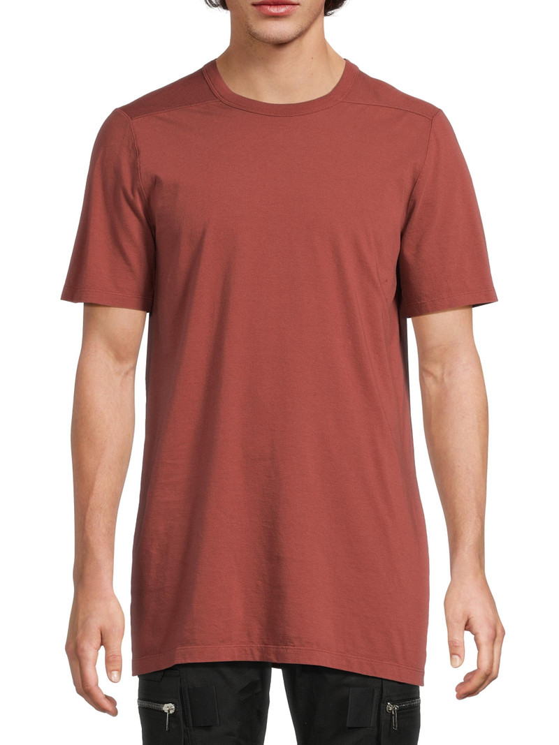 Men's Level T Cotton Crewneck T-Shirt - Rosewood 3