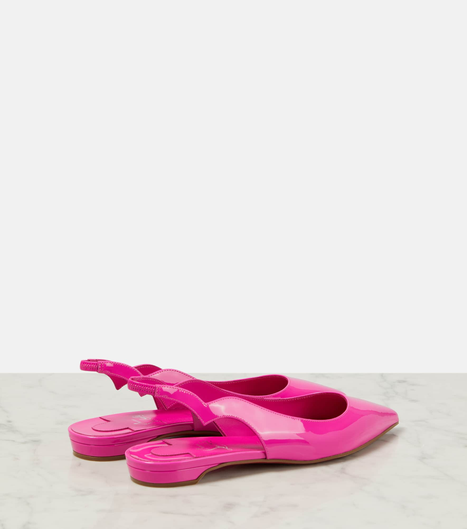 Hot Chickita Sling patent leather ballet flats - 3