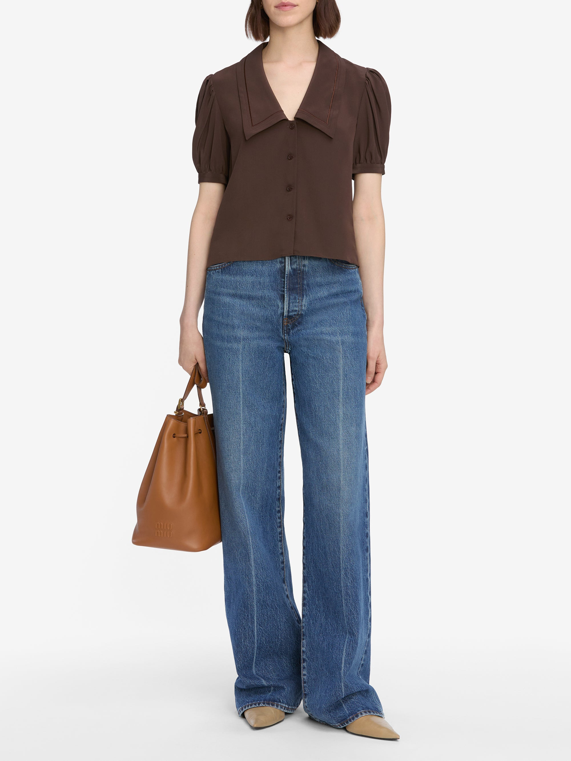 The Sailor Blouse in Coffee - 2