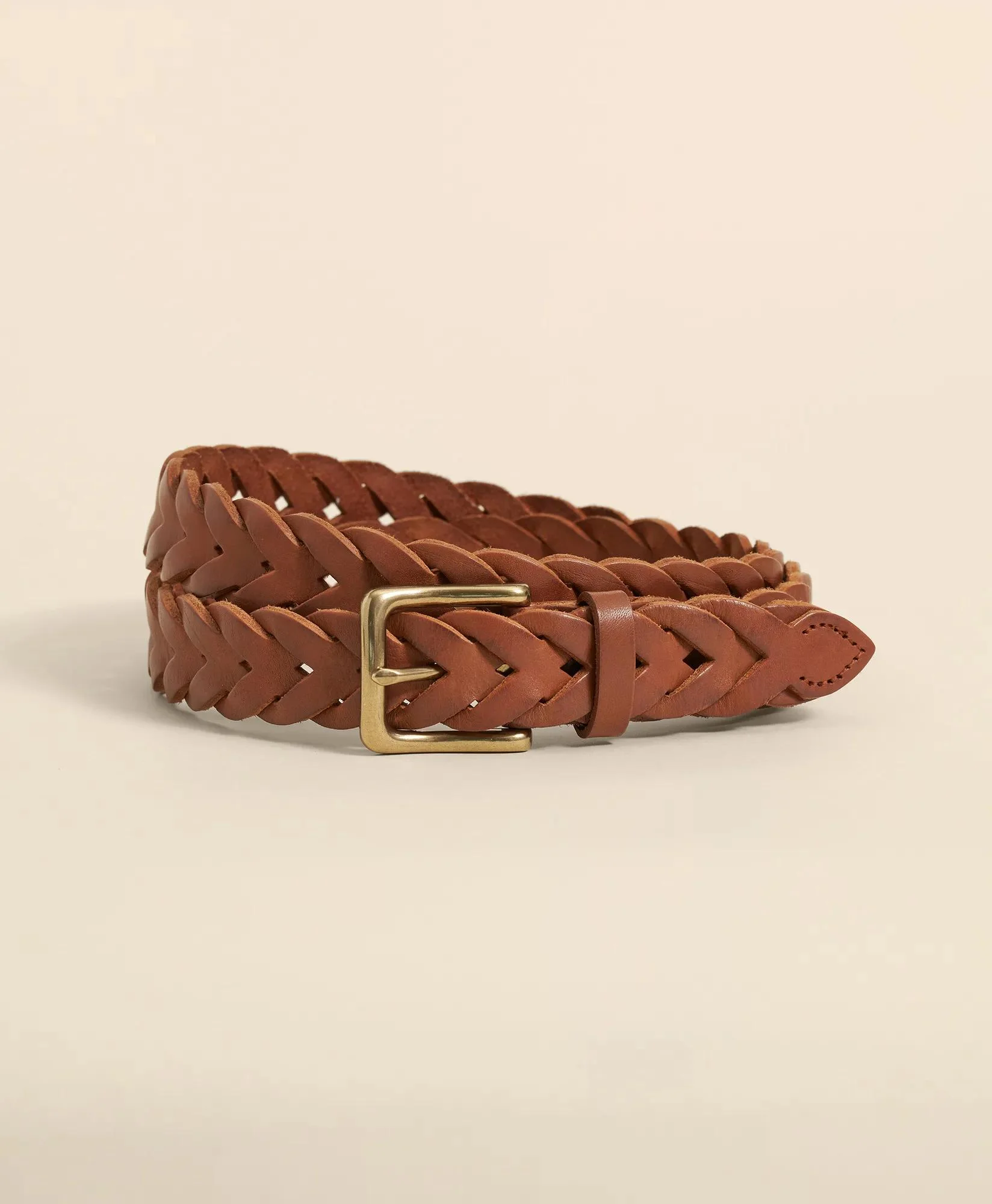 Braided Leather Belt - 1