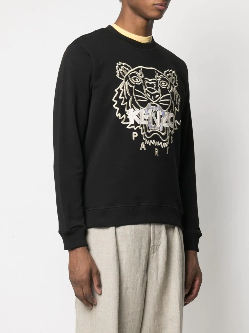 embroidered-tiger sweatshirt - 3