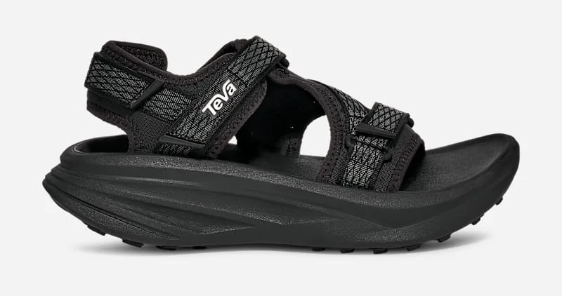Women's Aventrail R2T Trail Running Sandal in Black/Black - 1