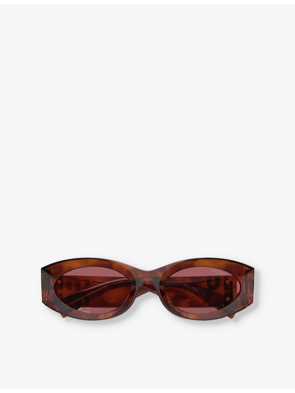MU 11WS oval-shape acetate sunglasses - 5