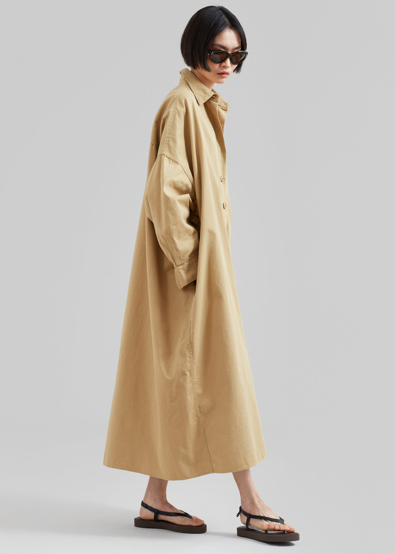 Kason Oversized Shirt Dress - Sahara 7