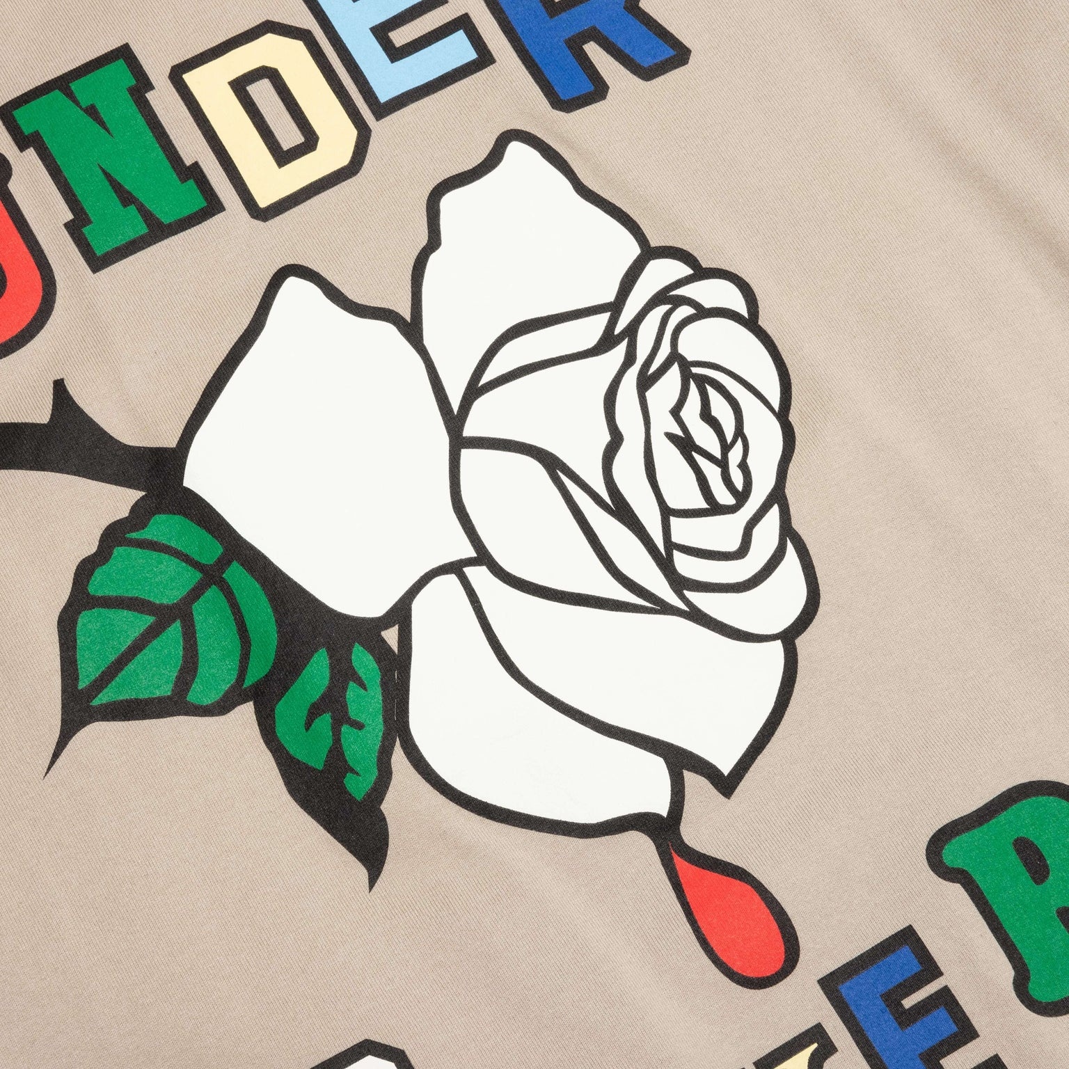 FLOWER T-SHIRT - BEIGE - 3