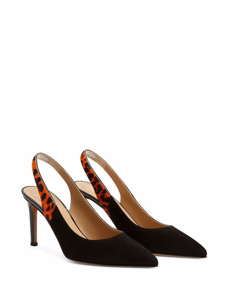 Giuseppe Zanotti Susie Feline 85mm slingback pumps outlook