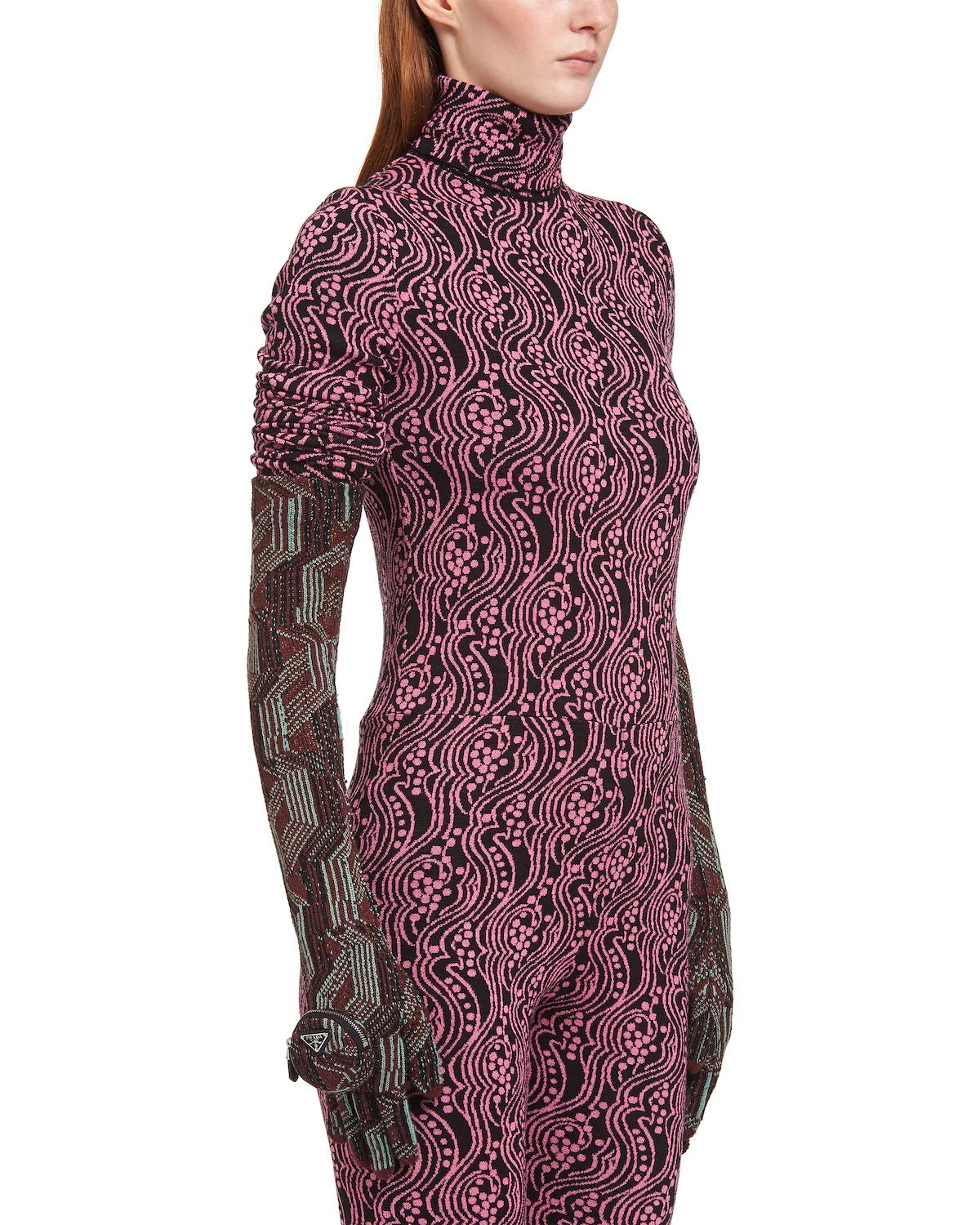 Superfine wool jacquard gloves - 3