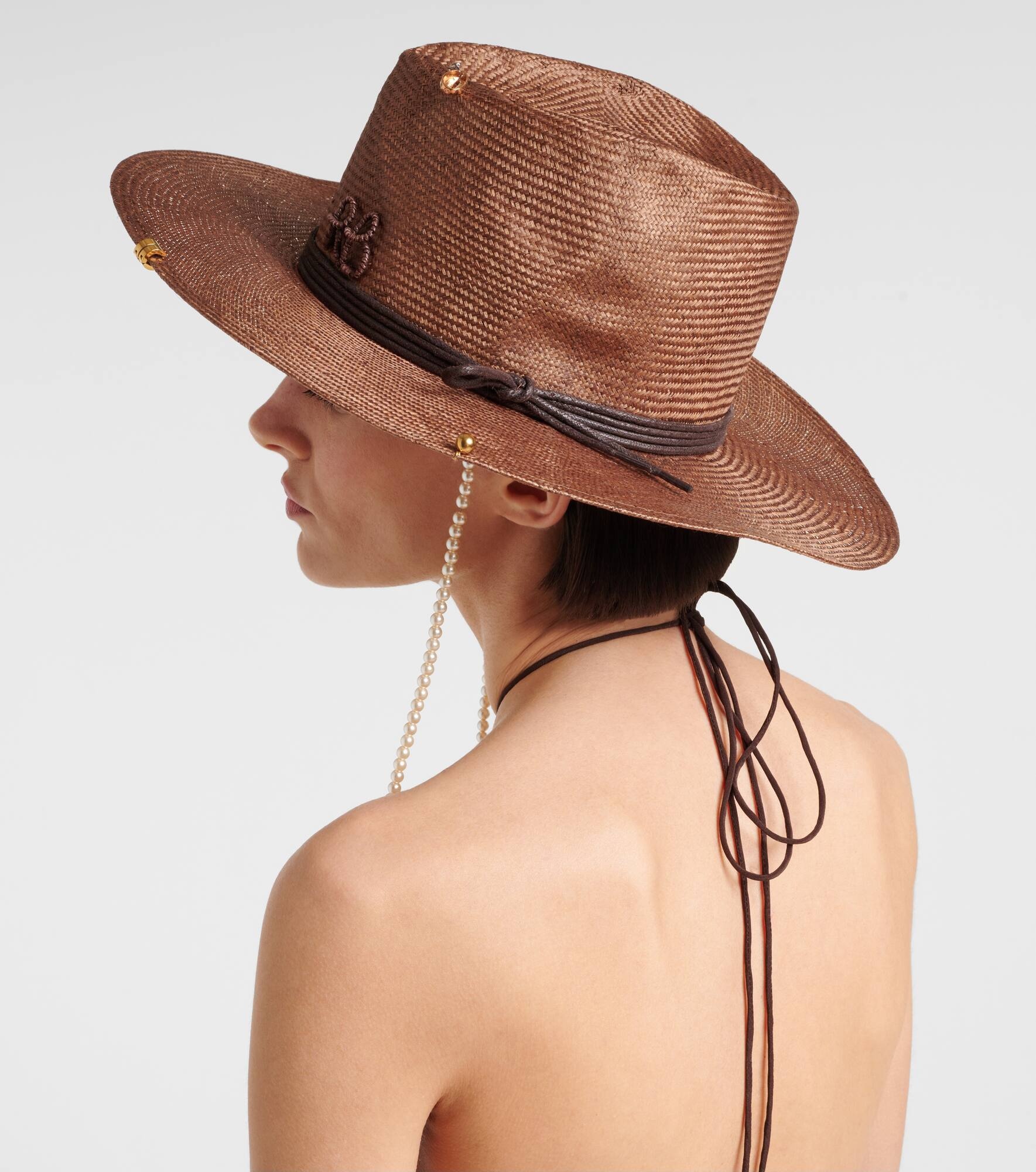 RB straw fedora - 2
