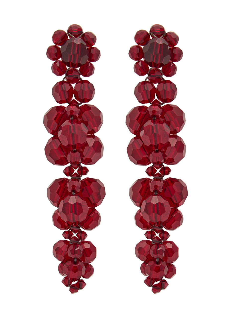 Simone Rocha Cluster Crystal-embellished Drop Earrings - 1
