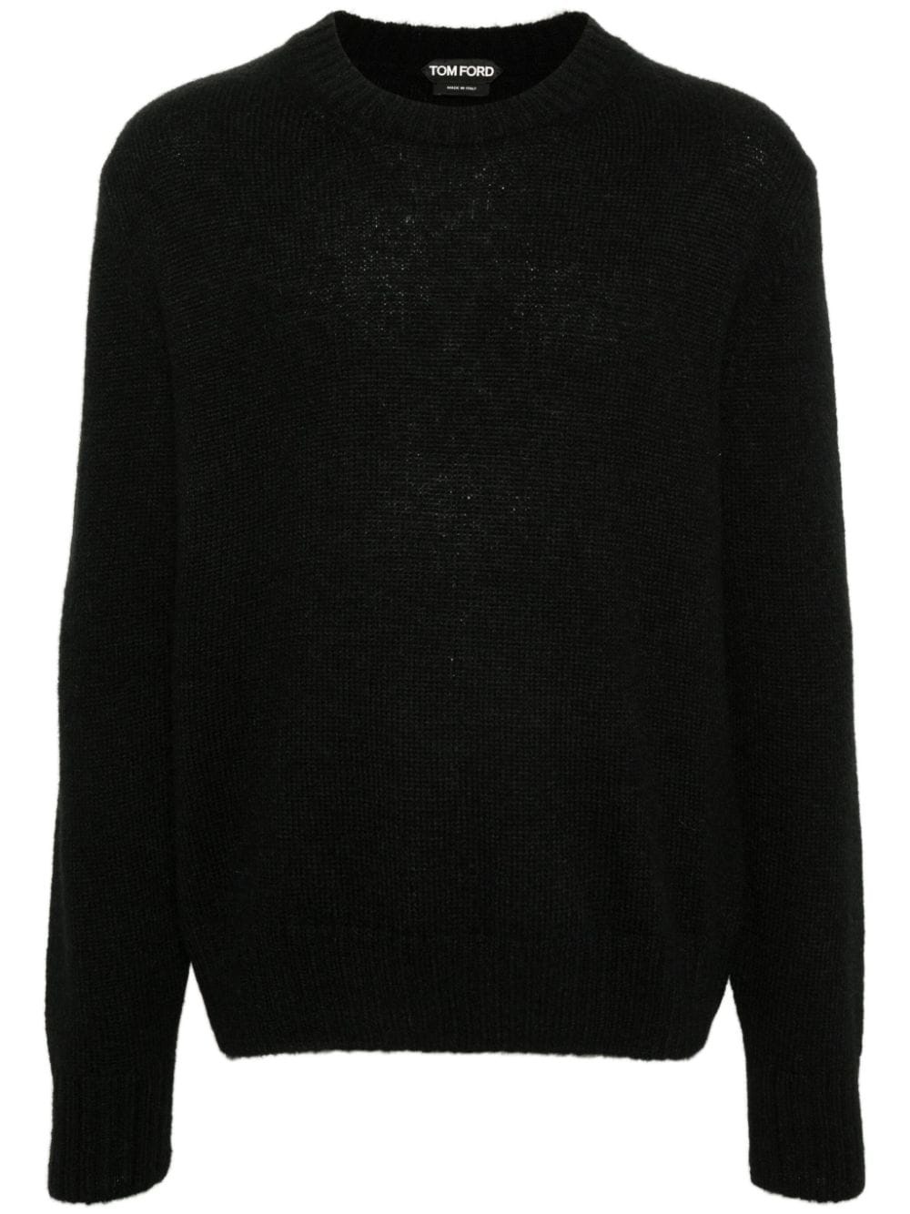 crew-neck ribbed-knit jumper - 1