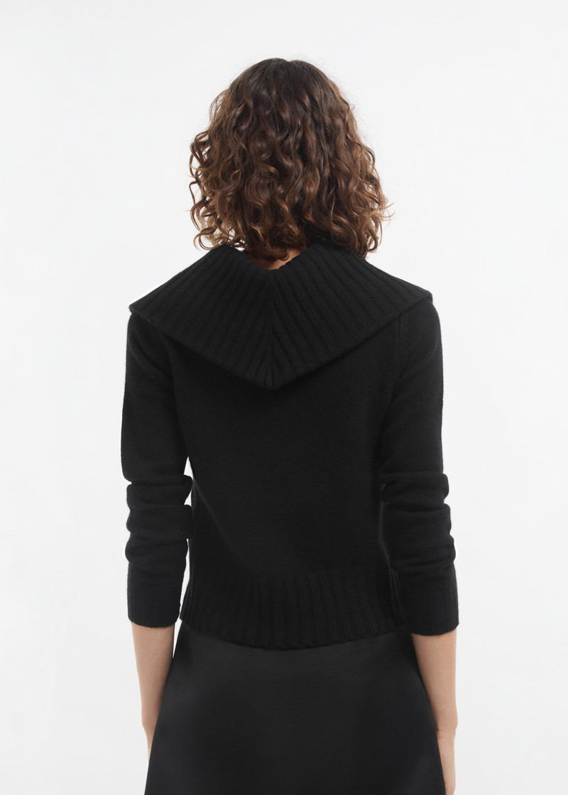 Ribbed Collared Sweater in Cashmere 5