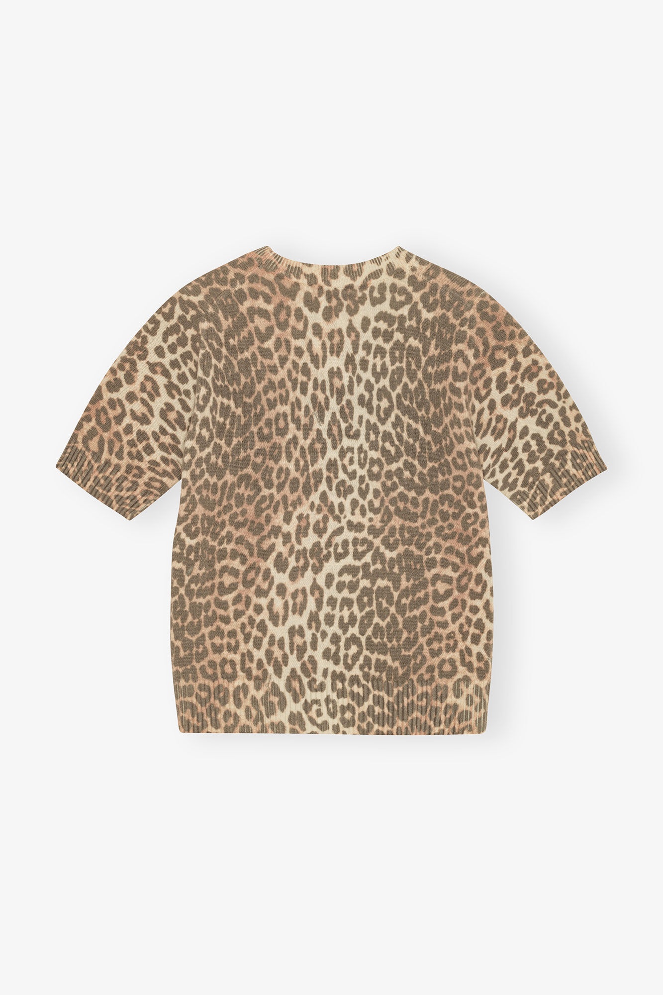 LEOPARD WOOL MIX T-SHIRT - 6