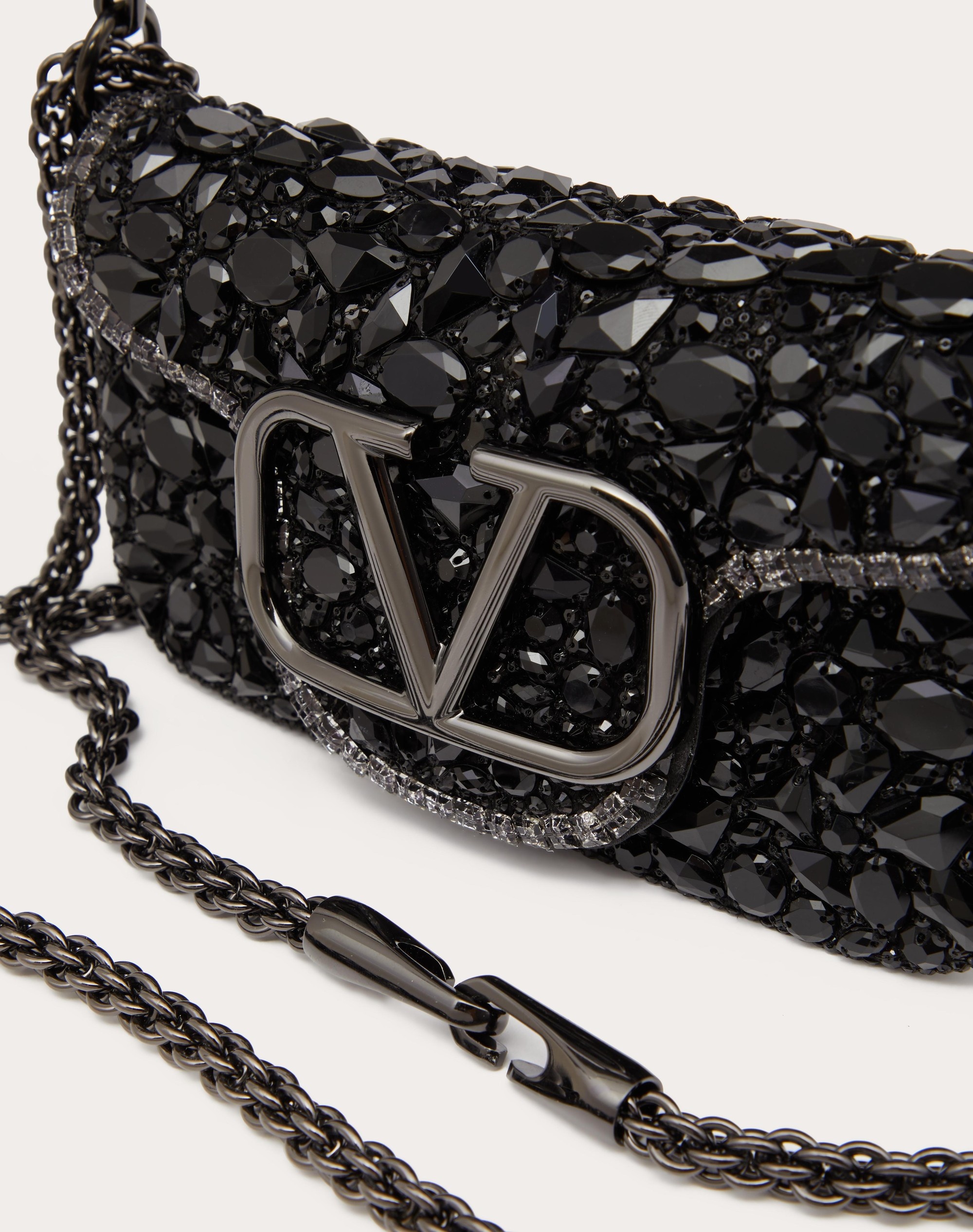 SMALL LOCÒ SHOULDER BAG WITH CRYSTALS - 7