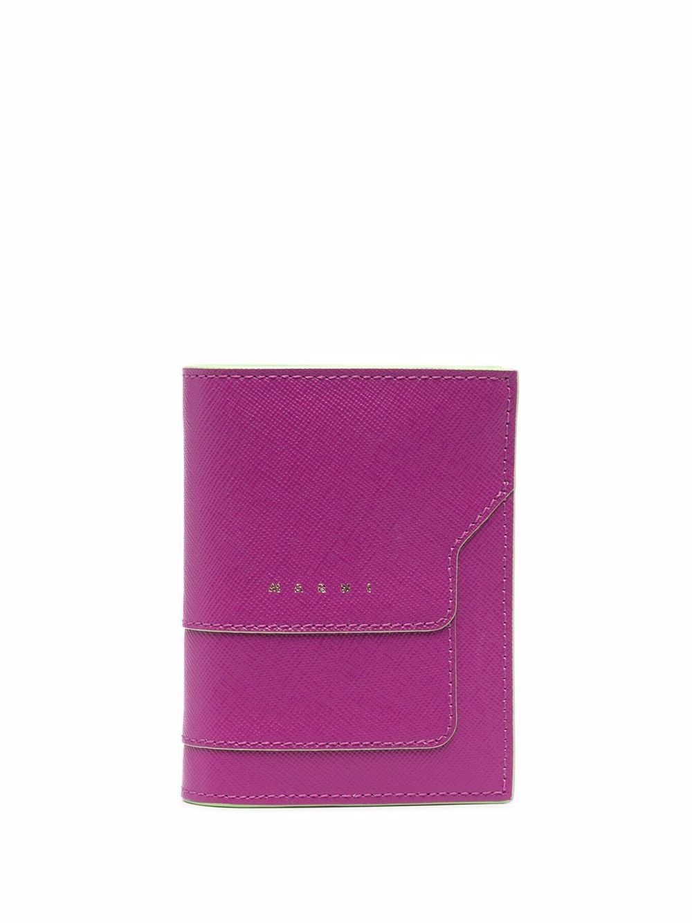 Saffiano leather bi-fold wallet - 1