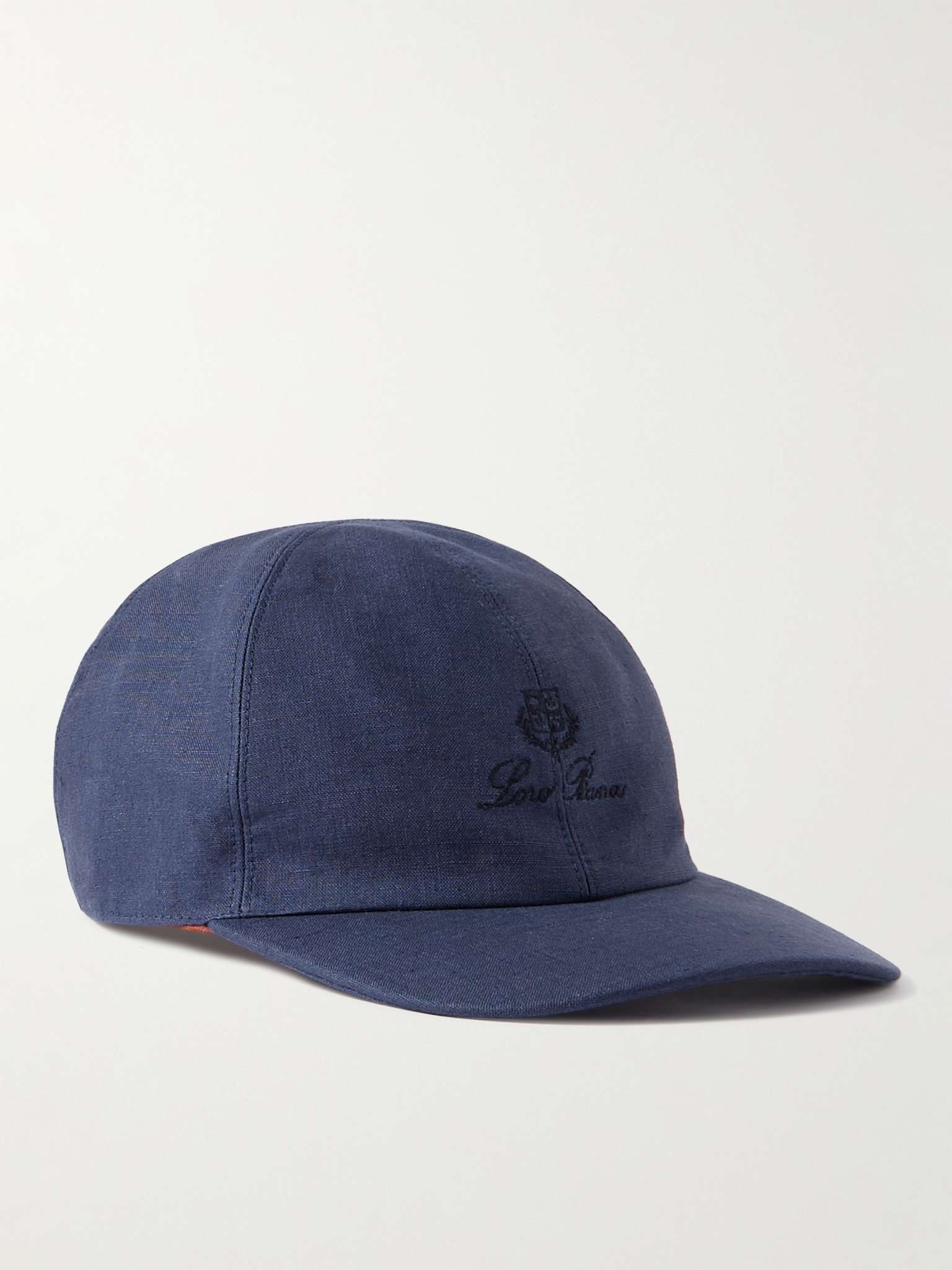 Logo-Embroidered Linen Baseball Cap - 1
