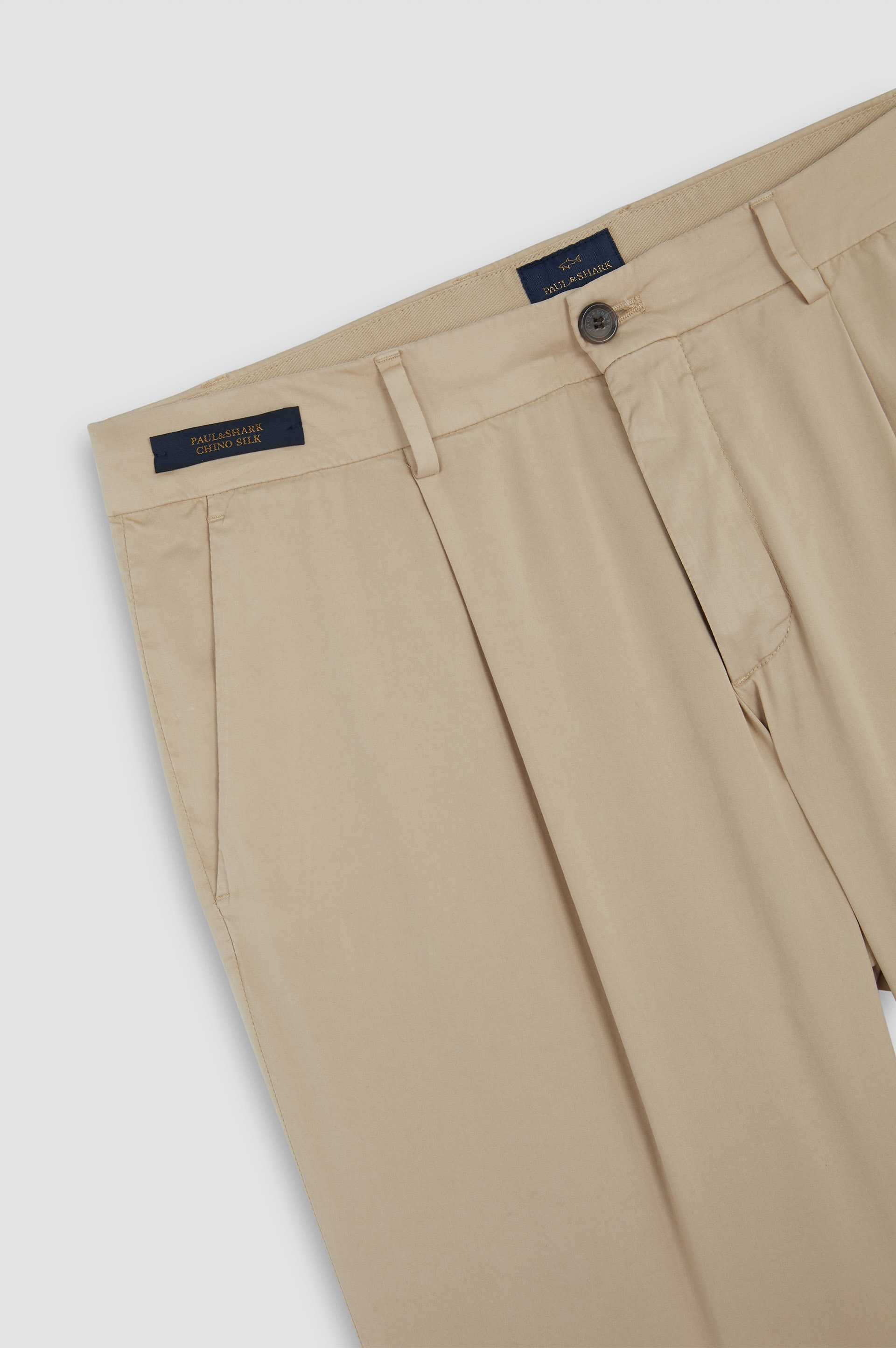 CHINO SILK STRETCH COTTON AND SILK BERMUDA SHORTS - 5