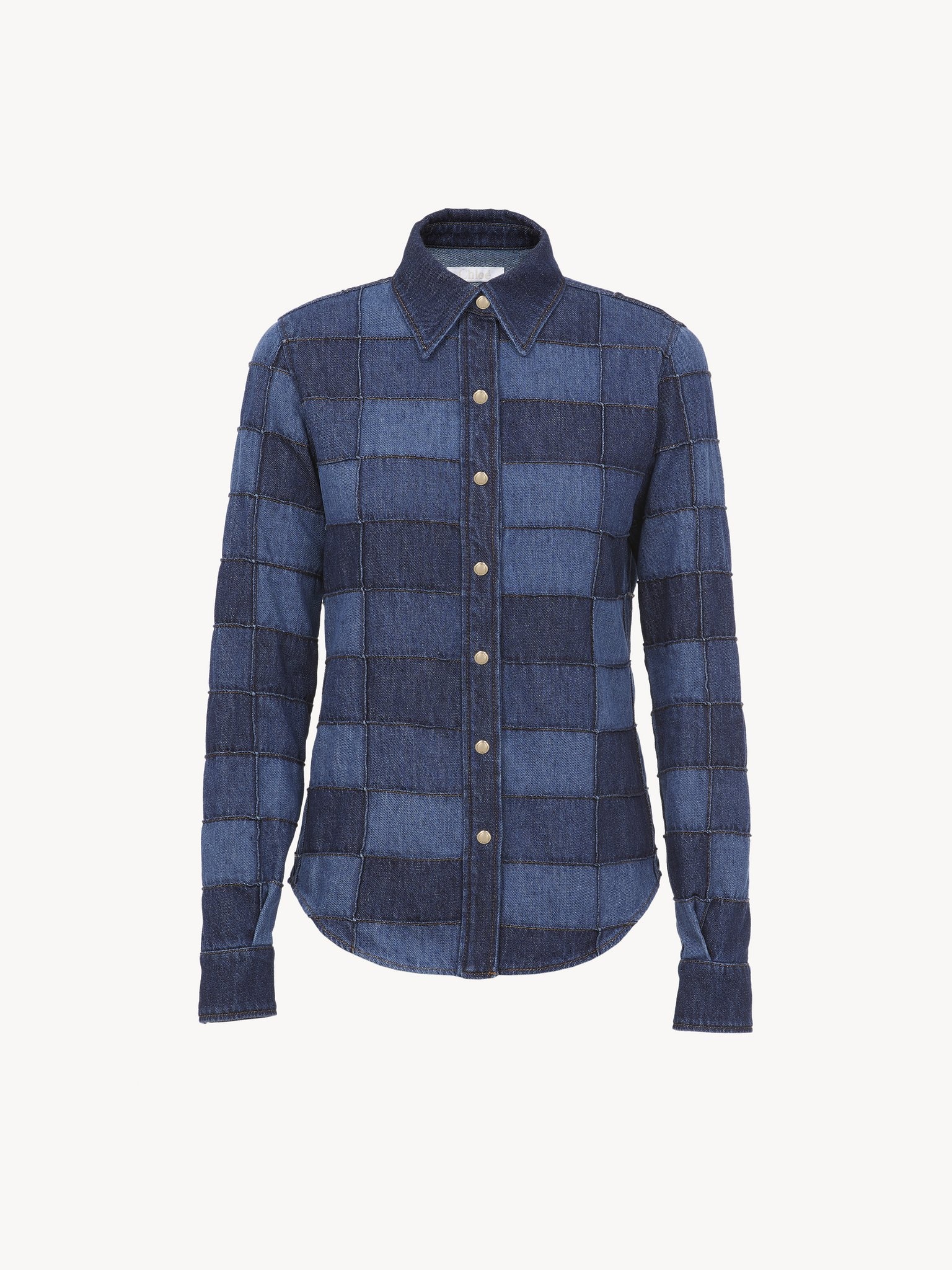 PATCHWORK DENIM SHIRT - 3