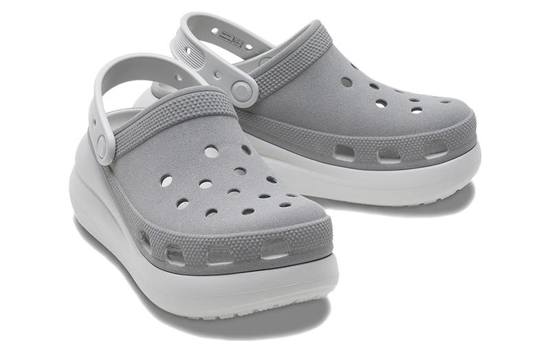 (WMNS) Crocs Crush Reflective Clogs 'Grey White' 209209-1LP - 3