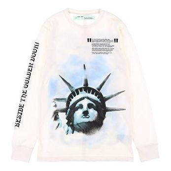 Off-White C O VIRGIL ABLOH Statue of Liberty Sweater 'Black White Blue' OMBA025E181920150299 - 1