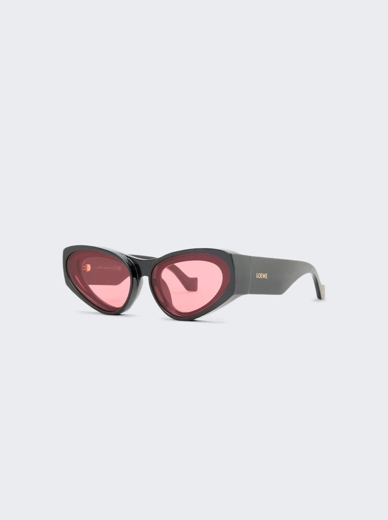 Loewe Front Lens Cat Eye Sunglasses Black outlook